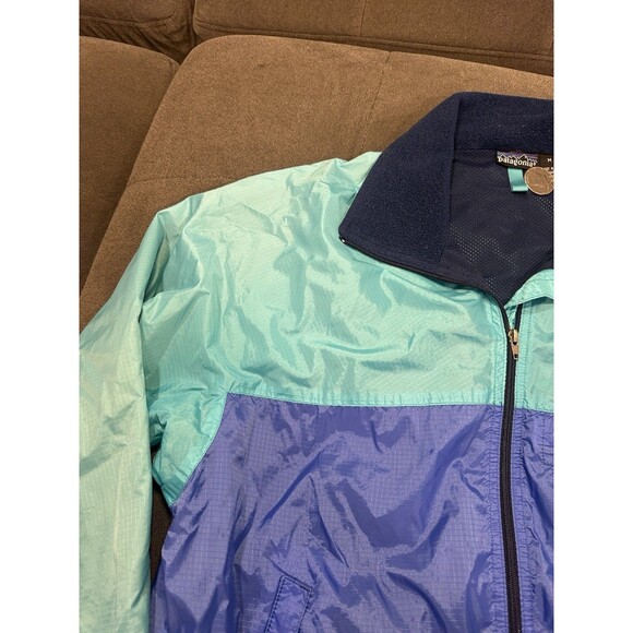 VINTAGE PATAGONIA CONRTAST FULL-ZIP NYLON INSULATED WINDBREAKER JACKET Medium - Picture 5 of 11